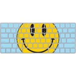 Blue Happy Face Magic Keyboard Skin