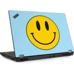Blue Happy Face Lenovo ThinkPad Skin