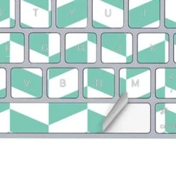 Blue White Chevron Magic Keyboard Skin -Skinit Store blue white chevron magic keyboard skin 1616707005 SKNCHVNEW03AMKBDX PR 04
