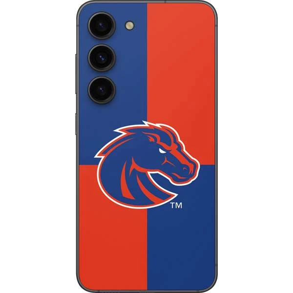 Boise State University Broncos Checkered Galaxy S23 Skin 3 Boise State University Broncos Checkered Galaxy S23 Skin