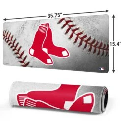 MLB Boston Red Sox Game Ball Gaming Mouse Pad -Skinit Store boston red sox game ball extra large gaming mouse pad 1678437517 MSPMLBBRS02GAMGXL PR 02
