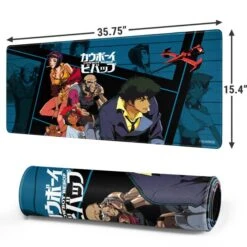 Cowboy Bebop Bounty Crew Gaming Mouse Pad -Skinit Store bounty crew extra large gaming mouse pad 1721155821 MSPCOWBEB06GAMGXL PR 02