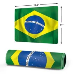 Brazil Flag Gaming Mouse Pad