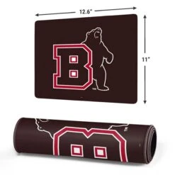 Brown University Bears Logo Gaming Mouse Pad