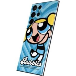 Cartoon Network Powerpuff Girls Bubbles Blue Hearts Galaxy S22 Ultra Skin -Skinit Store bubbles blue hearts galaxy s22 ultra skin 1660928613 SKNPWRPFF11GLX22U PR 02