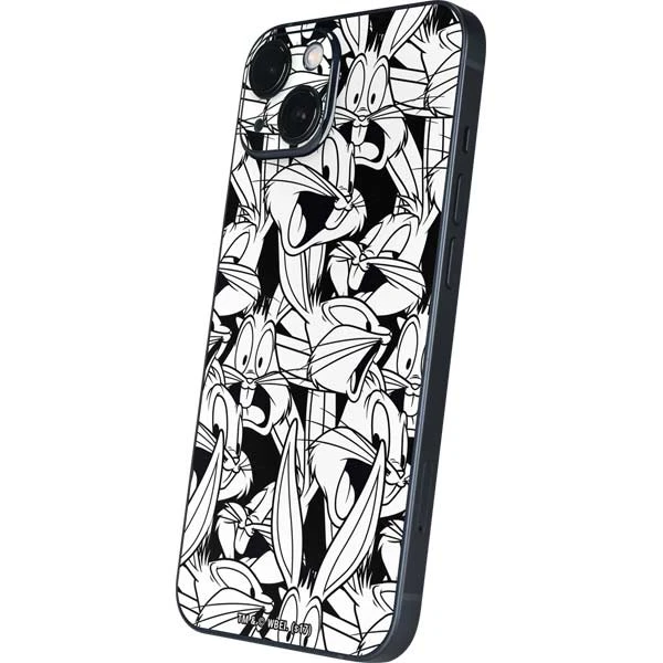 Looney Tunes Bugs Bunny Super Sized Pattern IPhone 15 Skin 4 Looney Tunes Bugs Bunny Super Sized Pattern IPhone 15 Skin - Image 2