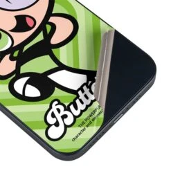 Cartoon Network Powerpuff Girls Buttercup Green Hearts IPhone 15 Skin -Skinit Store buttercup green hearts iphone 15 skin 1692665823 SKNPWRPFF12IPHN15 PR 03