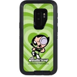 Cartoon Network Powerpuff Girls Buttercup Green Hearts Otterbox Defender Galaxy Skin