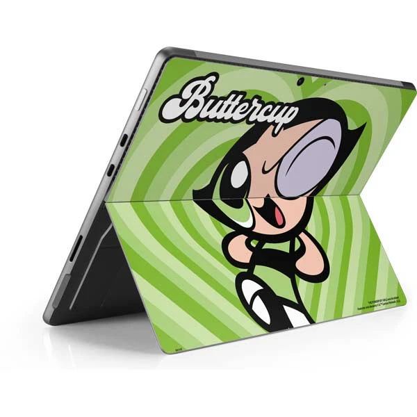 Cartoon Network Powerpuff Girls Buttercup Green Hearts Surface Pro 8 Skin 5 Cartoon Network Powerpuff Girls Buttercup Green Hearts Surface Pro 8 Skin - Image 3