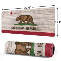 California Flag Dark Wood Gaming Mouse Pad -Skinit Store california flag dark wood extra large gaming mouse pad 1681246451 MSPTFDKWD01GAMGXL PR 02