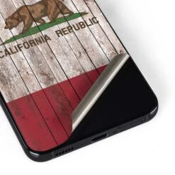 California Flag Dark Wood Galaxy S22 Skin -Skinit Store california flag dark wood galaxy s22 skin 1646266152 SKNTFDKWD01GLXY22 PR 04