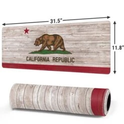 California Flag Dark Wood Gaming Mouse Pad -Skinit Store california flag dark wood large gaming mouse pad 1681246449 MSPTFDKWD01GAMGLG PR 02