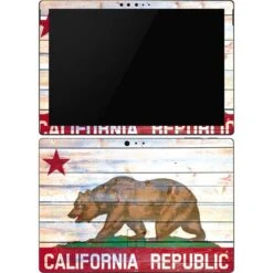 California Flag Light Wood Surface Pro 6 Skin