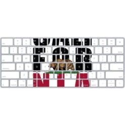 California White Block Magic Keyboard Skin