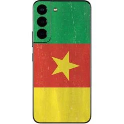 Cameroon Flag Distressed Galaxy S22 Skin