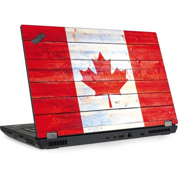Canada Flag Light Wood Lenovo ThinkPad Skin 3 Canada Flag Light Wood Lenovo ThinkPad Skin
