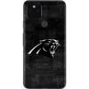 NFL Carolina Panthers Black & White Google Pixel 5a Skin