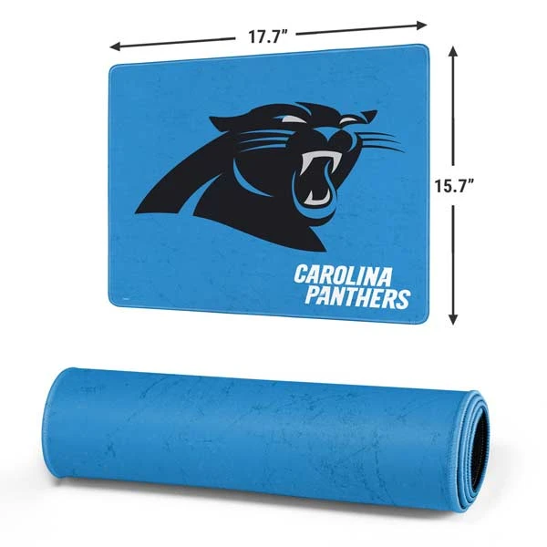 NFL Carolina Panthers Distressed Alternate Gaming Mouse Pad 4 NFL Carolina Panthers Distressed Alternate Gaming Mouse Pad - Image 2