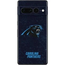 NFL Carolina Panthers Distressed Google Pixel 7 Pro Skin