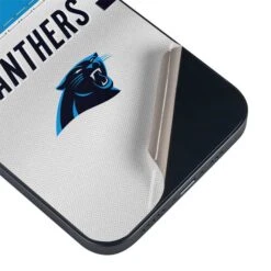 NFL Carolina Panthers White Striped IPhone 15 Skin -Skinit Store carolina panthers white striped iphone 15 skin 1694187466 SKNNFLWHTX5IPHN15 PR 03
