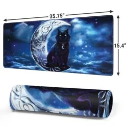 Celtic Black Cat By Brigid Ashwood Gaming Mouse Pad -Skinit Store celtic black cat extra large gaming mouse pad 1694114524 MSPTNCBRG01GAMGXL PR 02