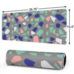 Cement Terrazzo Gaming Mouse Pad -Skinit Store cement terrazzo extra large gaming mouse pad 1656462807 MSPSPCKLE10GAMGXL PR 02