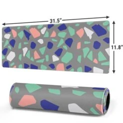 Cement Terrazzo Gaming Mouse Pad -Skinit Store cement terrazzo large gaming mouse pad 1656100438 MSPSPCKLE10GAMGLG PR 02