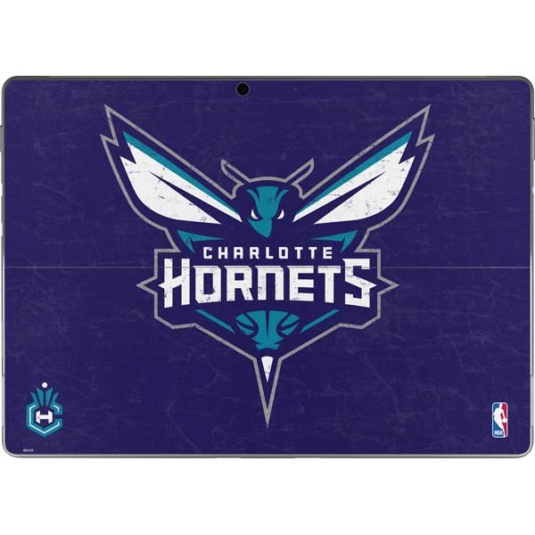 NBA Charlotte Hornets Distressed-Purple Surface Pro 8 Skin 3 NBA Charlotte Hornets Distressed-Purple Surface Pro 8 Skin