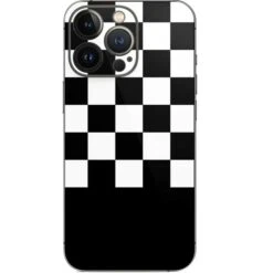 Checkerboard Split IPhone 14 Pro Skin