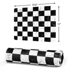 Checkered Marble Gaming Mouse Pad