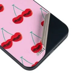 Bouffants And Broken Hearts Cherry Lash IPhone 15 Skin -Skinit Store cherry lash iphone 15 skin 1694187534 SKNBFNTBH09IPHN15 PR 03