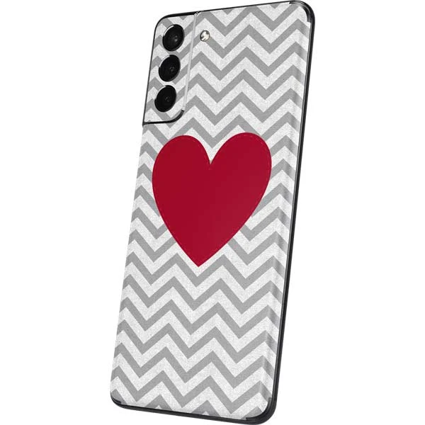 Chevron Heart Galaxy S21 5G Skin 4 Chevron Heart Galaxy S21 5G Skin - Image 2