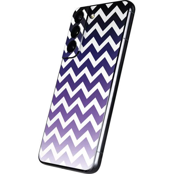 Chevron Purple Ombre Galaxy S22 Skin 4 Chevron Purple Ombre Galaxy S22 Skin - Image 2