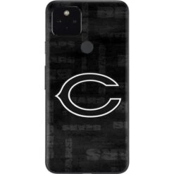 NFL Chicago Bears Black & White Google Pixel 5a Skin