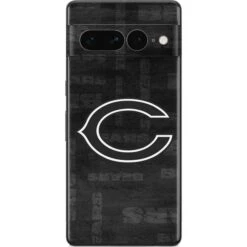 NFL Chicago Bears Black & White Google Pixel 7 Pro Skin