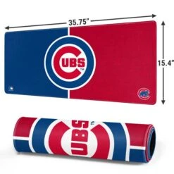 MLB Chicago Cubs Split Gaming Mouse Pad -Skinit Store chicago cubs split extra large gaming mouse pad 1678437514 MSPCVSMLB05GAMGXL PR 02