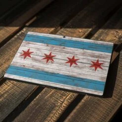 Chicago Flag Dark Wood Surface Pro 7 Skin -Skinit Store chicago flag dark wood surface pro 7 skin 1596227039 SKNTFDKWD07MSSRP7 PR 04