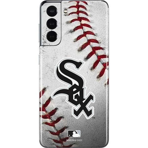 MLB Chicago White Sox Game Ball Galaxy S21 5G Skin 3 MLB Chicago White Sox Game Ball Galaxy S21 5G Skin