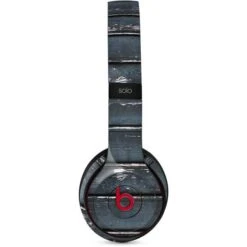 Chipped Blue Wood Beats Solo 3 Wireless Skin