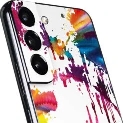 Chromatic Splatter White Galaxy S22 Skin -Skinit Store chromatic splatter white galaxy s22 skin 1646266158 SKNSPLTRS01GLXY22 PR 03