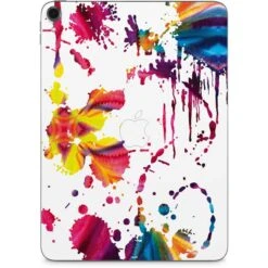 Chromatic Splatter White Apple IPad Pro Skin
