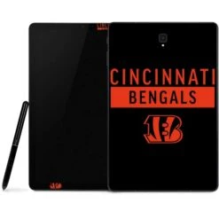 NFL Cincinnati Bengals Black Performance Series Samsung Galaxy Tab Skin