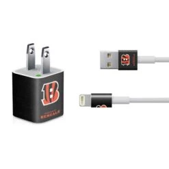 NFL Cincinnati Bengals - Distressed IPhone Charger (5W USB) Skin