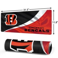NFL Cincinnati Bengals Gaming Mouse Pad -Skinit Store cincinnati bengals large gaming mouse pad 1655166593 MSPNFLCIN02GAMGLG PR 02