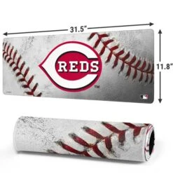 MLB Cincinnati Reds Game Ball Gaming Mouse Pad -Skinit Store cincinnati reds game ball large gaming mouse pad 1678710753 MSPMLBCIR02GAMGLG PR 02