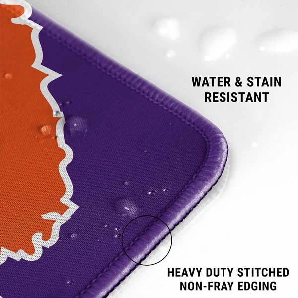 Clemson University Tiger Print Purple Gaming Mouse Pad 7 Clemson University Tiger Print Purple Gaming Mouse Pad - Image 5