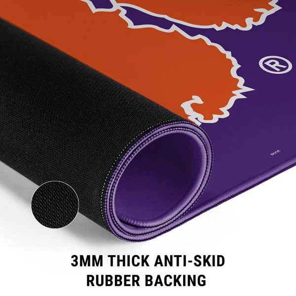 Clemson University Tiger Print Purple Gaming Mouse Pad 8 Clemson University Tiger Print Purple Gaming Mouse Pad - Image 6