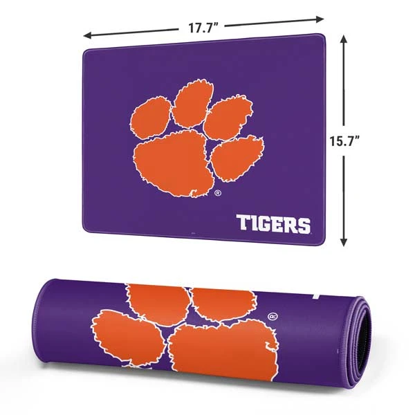 Clemson University Tiger Print Purple Gaming Mouse Pad 4 Clemson University Tiger Print Purple Gaming Mouse Pad - Image 2