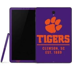 Clemson University Tigers Est 1889 Samsung Galaxy Tab Skin