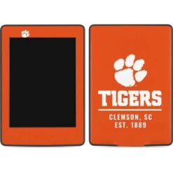 Clemson University Tigers Est 1889 Orange Amazon Kindle Skin